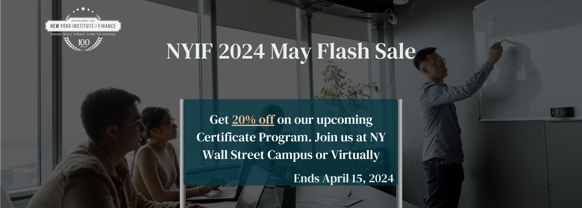 May Courses Flash Sale - New York Institute of Finance
